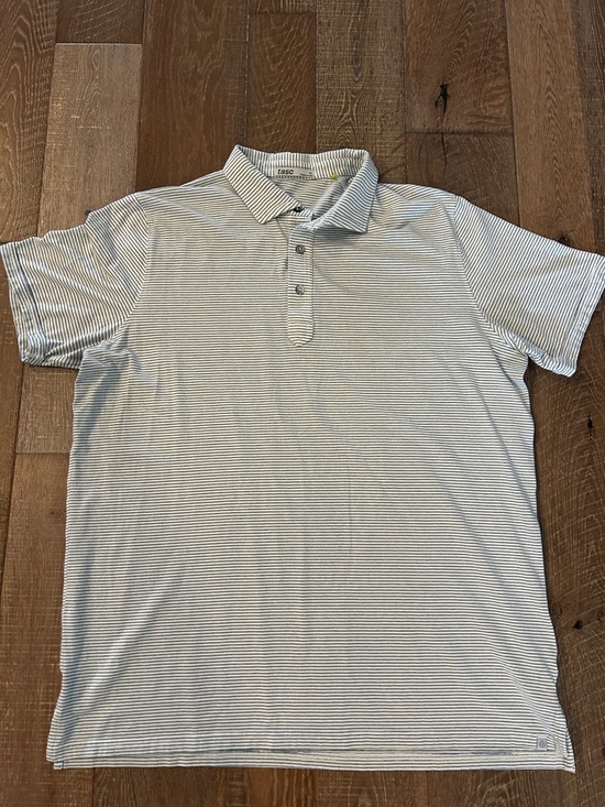 tasc Other - Striped Light Blue Polo Shirt - Casual Everyday Polo